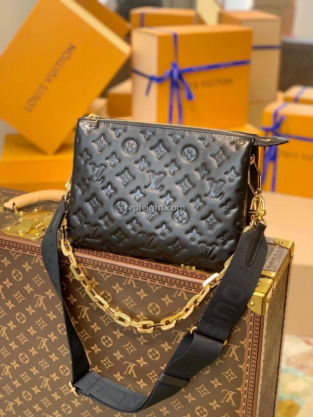 LOUIS VUITTON-M57790 루이비통 느와르 모노그램 송아지 가죽 쿠상 PM