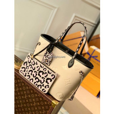 LOUIS VUITTON-M58525 루이비통 크렘 모노그램 앙프렝뜨 가죽 네버풀 MM