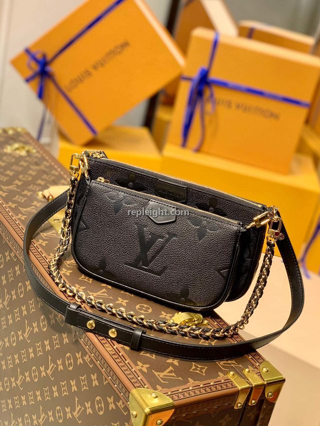 LOUIS VUITTON-M80399 루이비통 블랙 모노그램 앙프렝뜨 멀티 포쉐트 악세수아