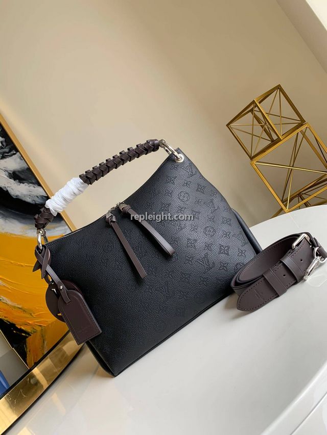 LOUIS VUITTON-M56073 루이비통 블랙 보부르 호보백 MM