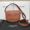 CELINE-198263 셀린느 브라운 카프스킨 FOLCO CUIR 숄더 백