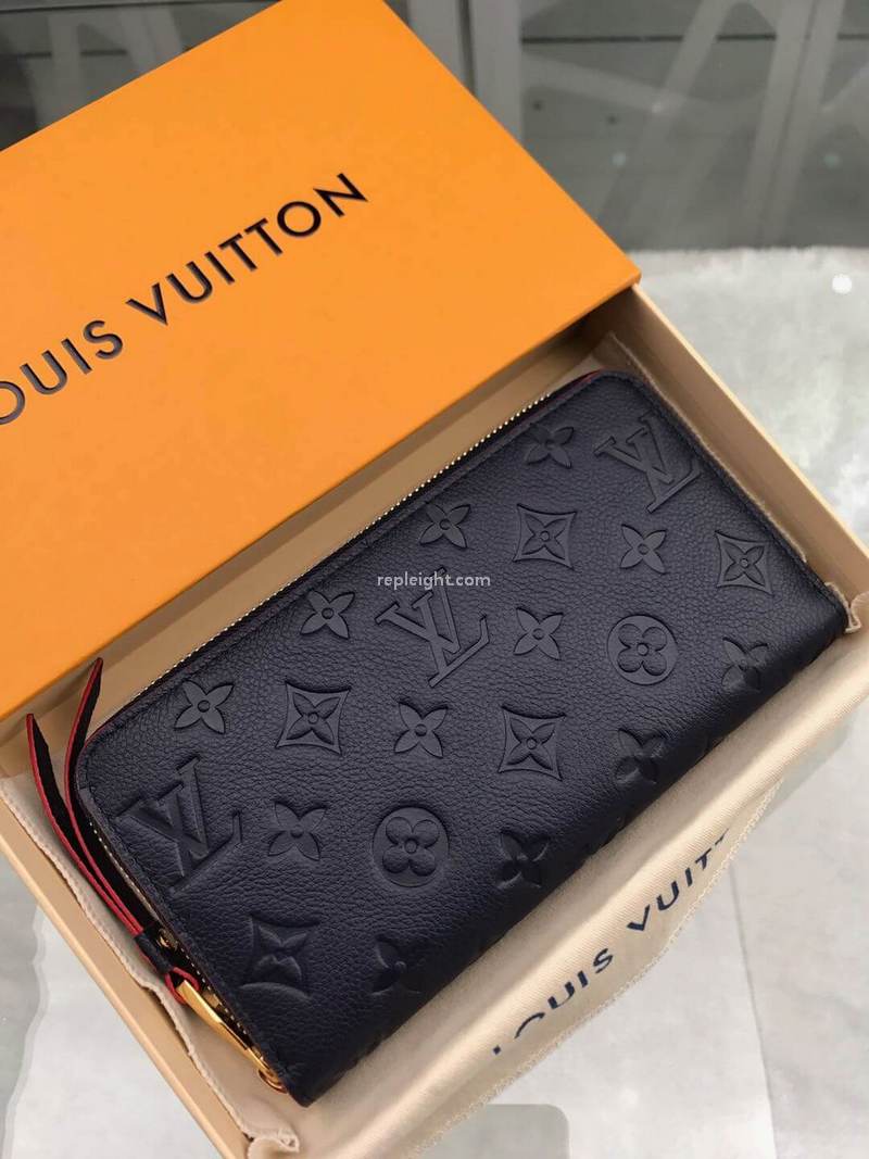 LOUIS VUITTON-M62121 루이비통 모노그램 앙프렝뜨 지피 월릿 네이비