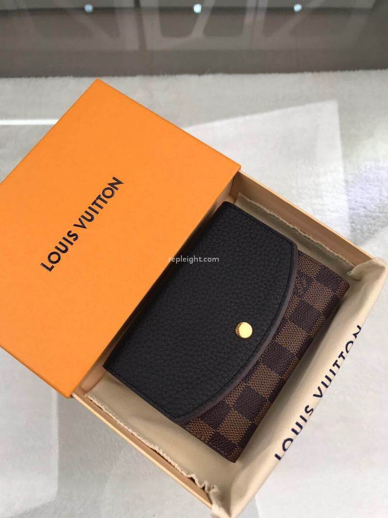 LOUIS VUITTON-N60044 루이비통 다미에 노르망디 콤팩트 월릿 블랙