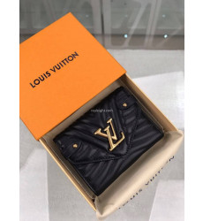 LOUIS VUITTON-M63427 루이비통 블랙 물결 패턴 뉴 웨이브 컴팩트 월릿