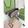 GUCCI- ‎709985 FAAKN 8542 더블 G 스트라이프 벨트 3.8CM