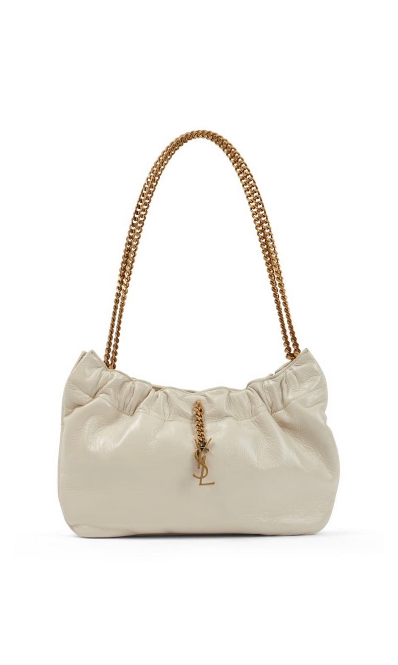 YSL-Saint Laurent Pac Pac Ruched Hobo Bag 1