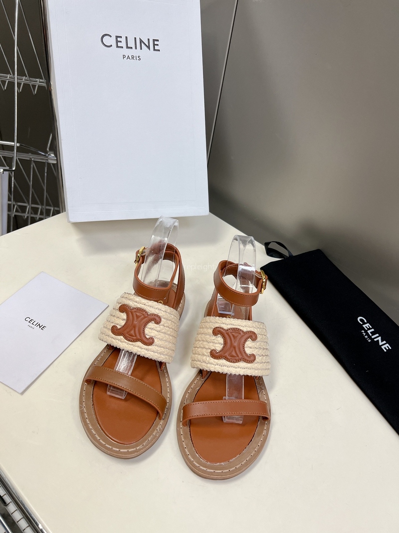 셀린느- CELINE 352392246C.02ET LYMPIA FLAT STRAP SANDAL