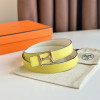 에르메스-HERMES MORS H BELT BUCKLE & REVERSIBLE LEATHER STRAP 24MM (3)