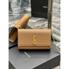 SAINT LAURENT-YSL 364021BOW0J2721 그랑 드 뿌드르 가죽 KATE 미디엄 백