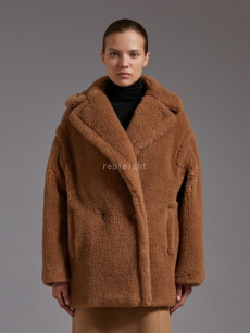 막스마라-MAX MARA Short Teddy Bear Icon Coat